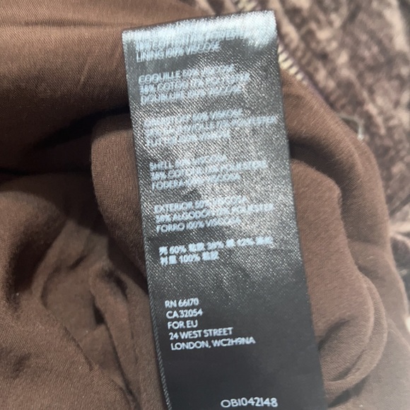 FREE PEOPLE CHOCOLATE BROWN velvet skirt - Picture 6 of 8